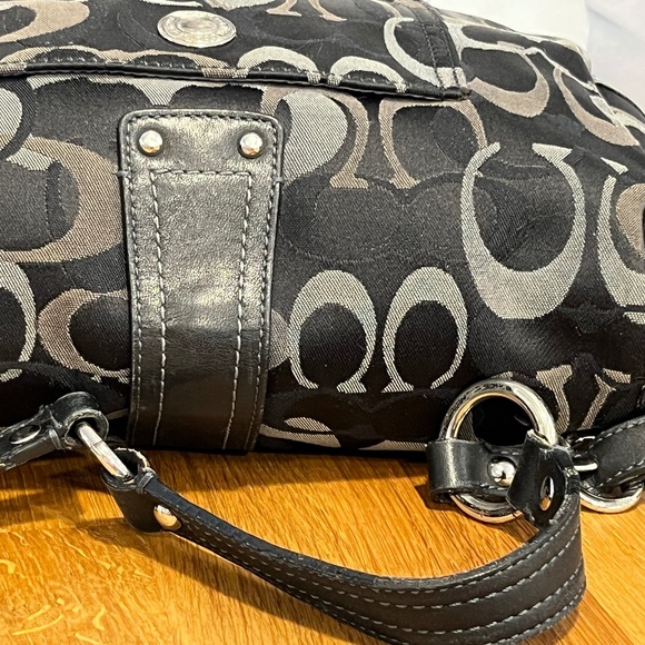 Coach VINTAGE SOHO Chelsea Signature Jacquard Fabric Flap Shoulder Bag AUTHENTIC - Picture 16 of 16